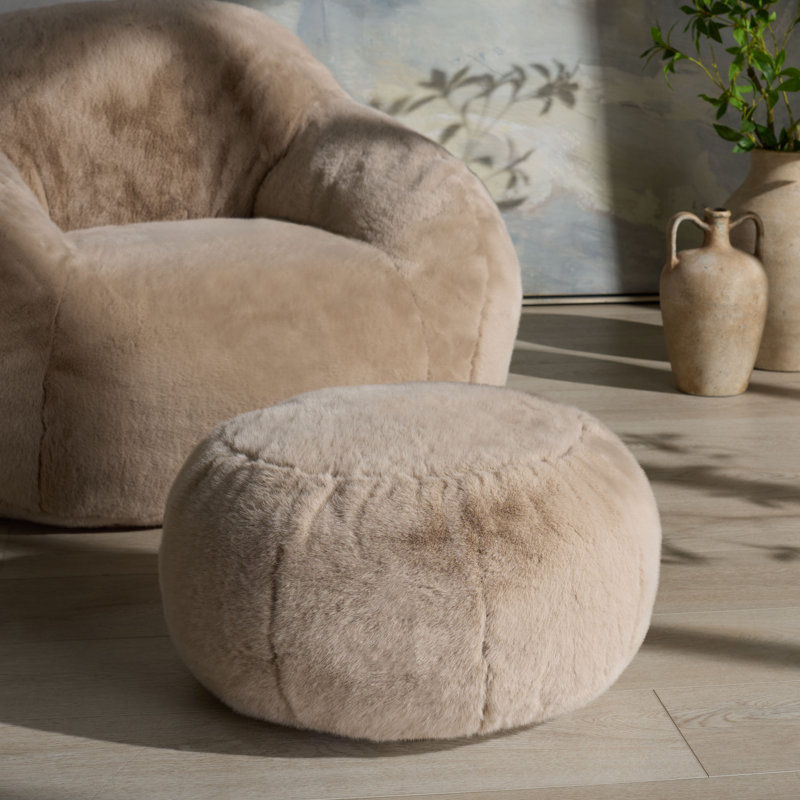 Fauteuil à billes Aleja Lorianna, Marron clair