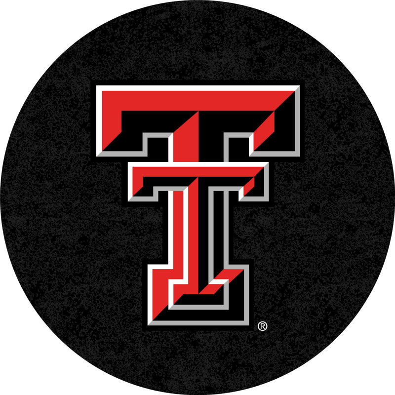 NCAA Round Dining Table, Texas Tech University