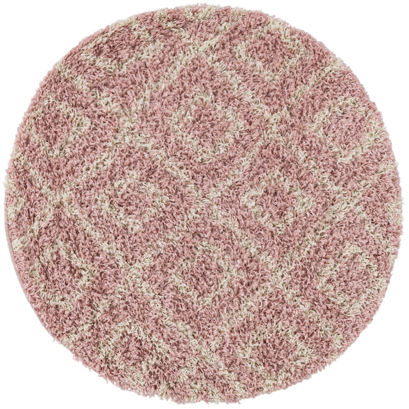 Annehild Geometric Indoor Rug, Round 3'3"