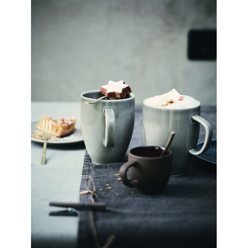 Junto Handmade Porcelain Coffee Mug, White