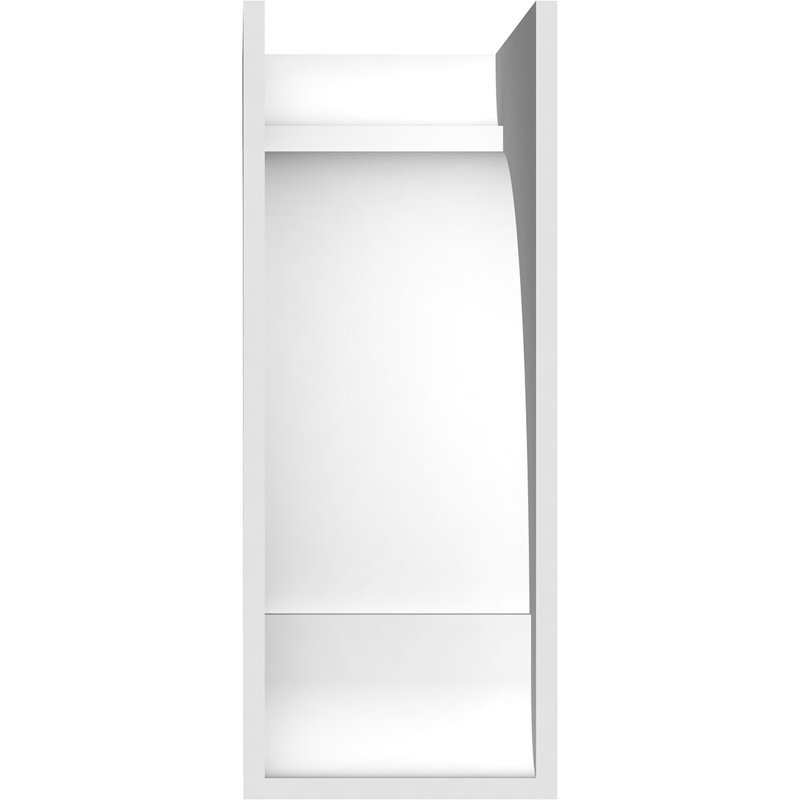 Corbeau standard en PVC de qualité architecturale standard, H 14 po x l 5 po x P 10 po