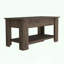 Table de rangement avec plateau relevable et tablette inférieure