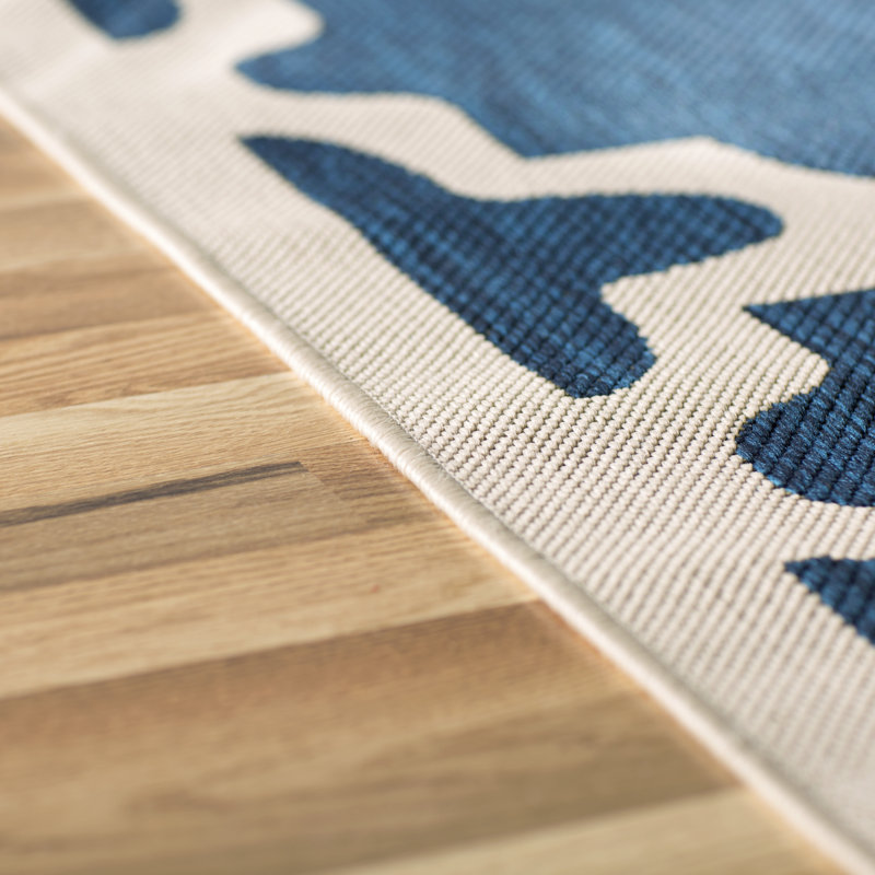 Herefordshire Performance Geometric Indoor/Outdoor Area Rug, Rectangle 8' x 11'