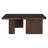 Rectangular Coffee Table in Rich Brown MDF with Modular Splicing Design for Living Room