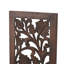 Décoration murale brun en bois sculpté à la main à la main Acanthus