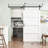 Paneled Solid Manufactured Wood Barn Door with Installation Hardware Kit-76581558-70988271