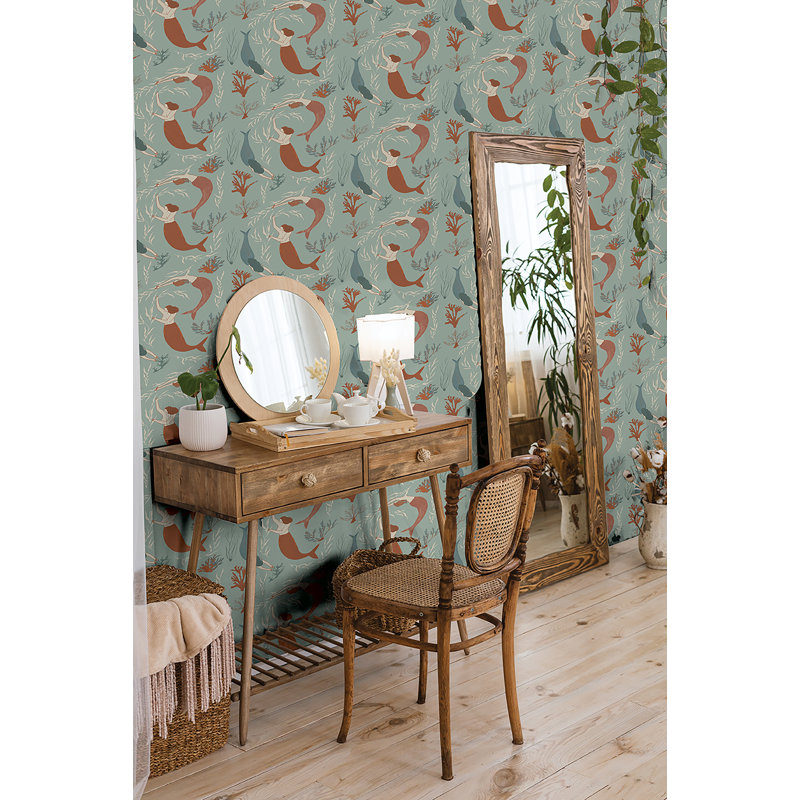 Elana Gabrielle Muses Novelty 18'L x 20.5" W Peel and Stick Wallpaper Roll, Pool