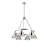 Felda 6 - Light Steel Dimmable Cone Chandelier-99998922-99998919