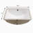 18.5X14 Inch White Ceramic Undermount Sink With Overflow - Modern Design, Stain For Home And Restaurant Bathroom 18.5"X14", Elegant Design Home, Restaurant, Office,