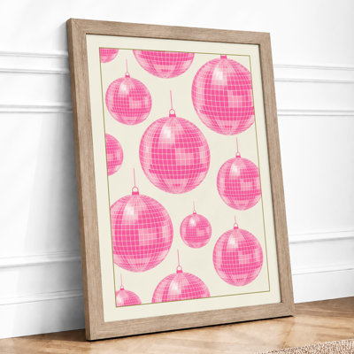Disco Ball Celebration Retro - Framed Print