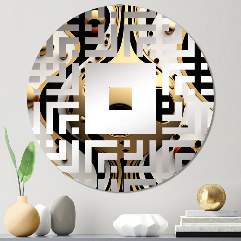 Ameet - Miroir mural carré, 23,6 po x 23,6 po