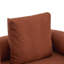Canapé 3 places orange de 198 cm (78 pouces) avec 3 coussins, idéal pour le salon, la chambre ou un appartement - Assise confortable, coussins modernes, spacieux et confortable.