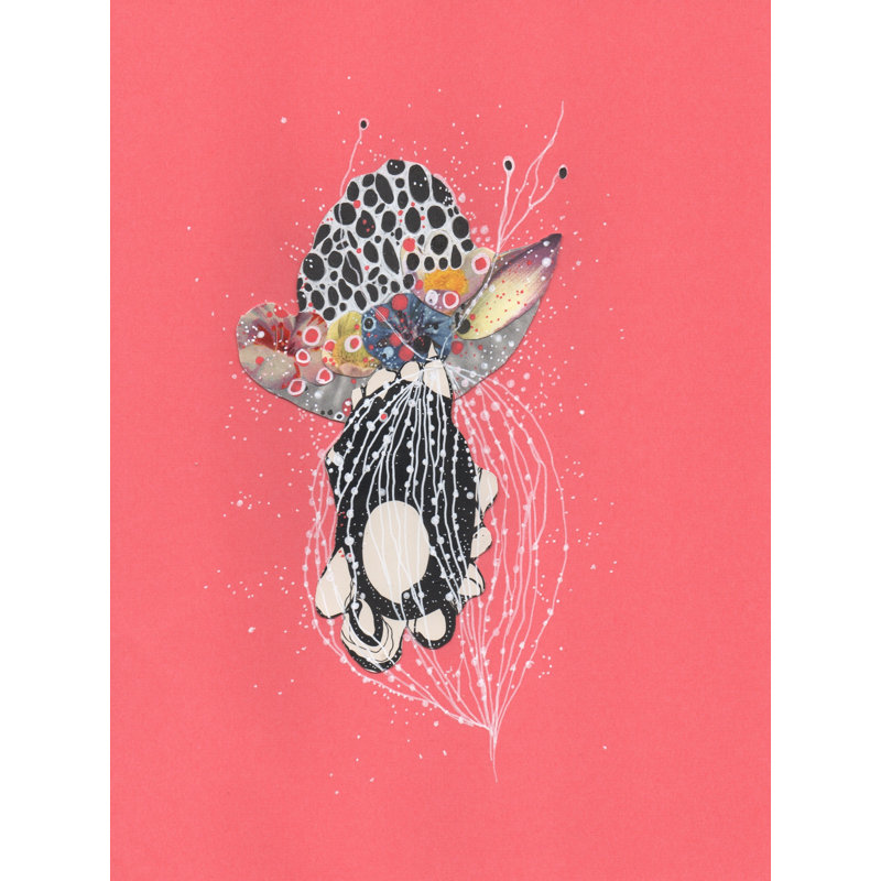 Céphalopode doux-amer par Jenny Brown - Peinture, H 21,25 po x l 17,25 po