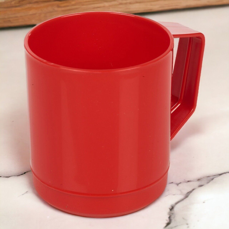 Nolly Plastic Coffee Mug, Red