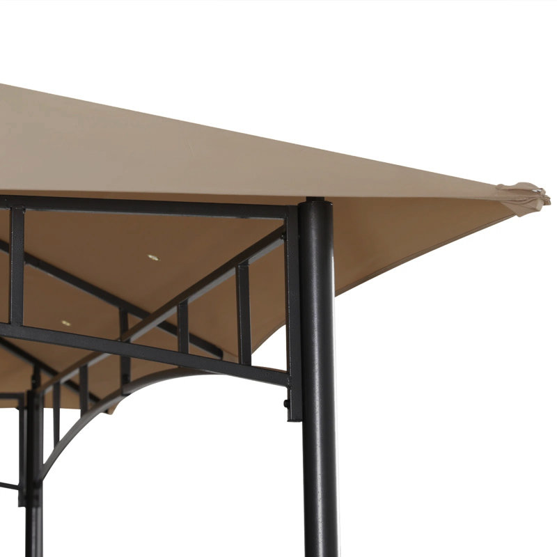 Steel Patio The Soft Roof Gazebos, Khaki, 11 Ft. W x 11 Ft.