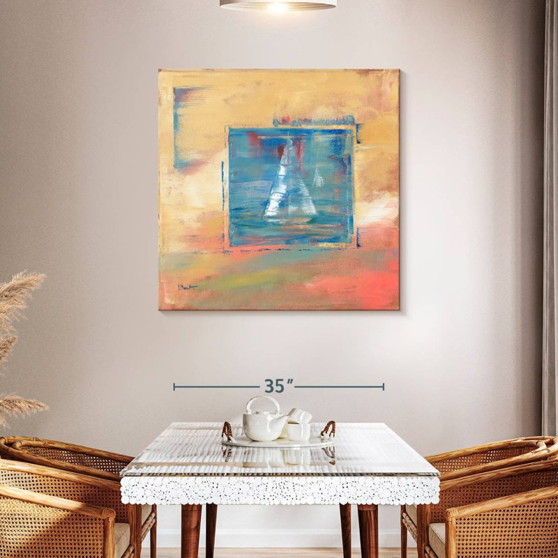 Aletra Harbor Boats I, 39" H x 39" W