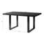 Railway Mango Rectangular Wood Top Dining Table with Stainless Steel Base-47816484-47816487