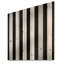 Harmonie de lignes rayées noires et blanches - Décoration murale abstraite rayée en bois-109493499