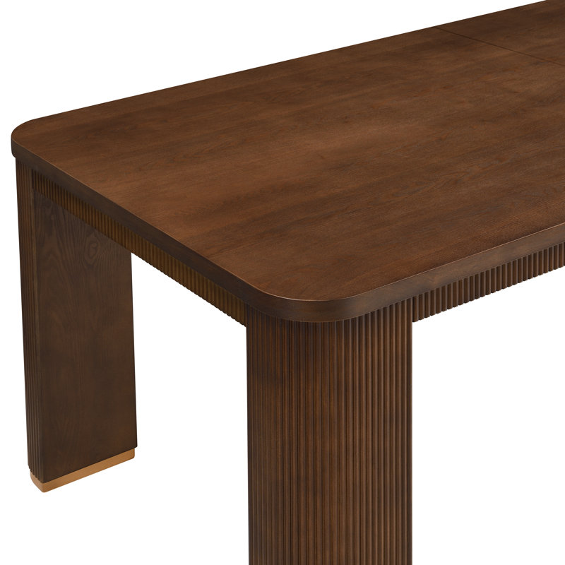 Table de salle à manger rectangulaire Chloe, Walnut