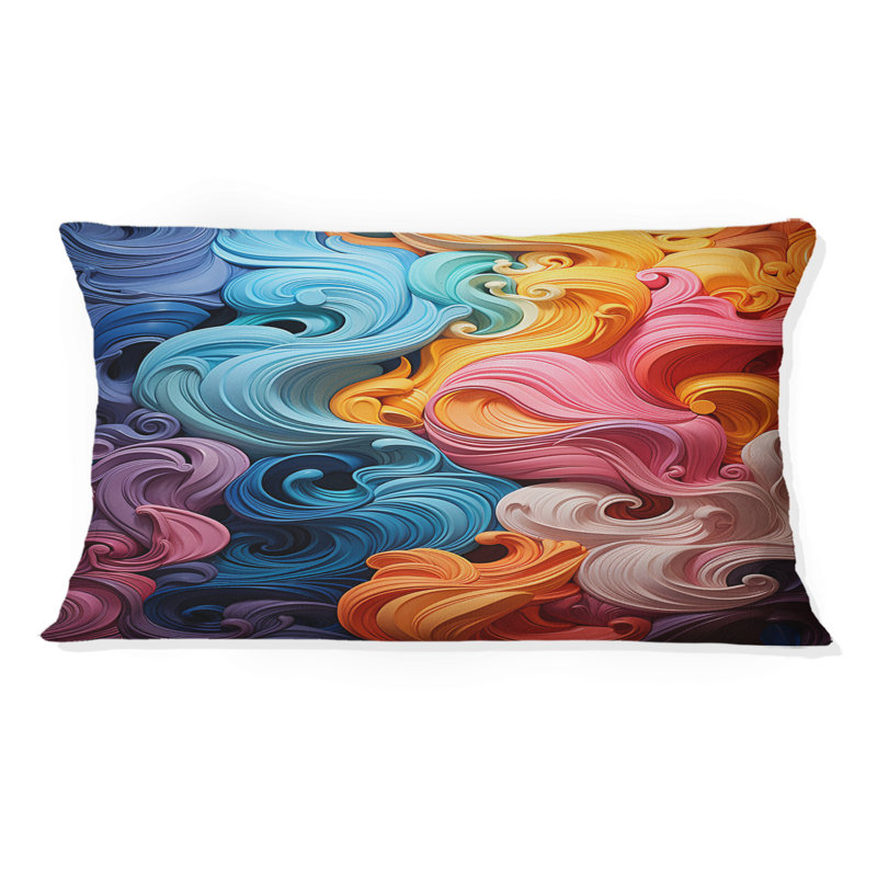 Coussin décoratif Opt Art Chromatique Delirium I - Op Art