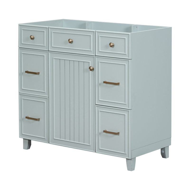 [Cabinet seulement] Meuble-lavabo de 36 po (lavabo non inclus), Vert
