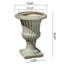 Urne antique blanche 26 po - Option de décoration intérieure en oxyde de magnésium pour patio et jardin