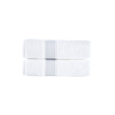 Ensemble de 2 serviettes de bain en coton turc