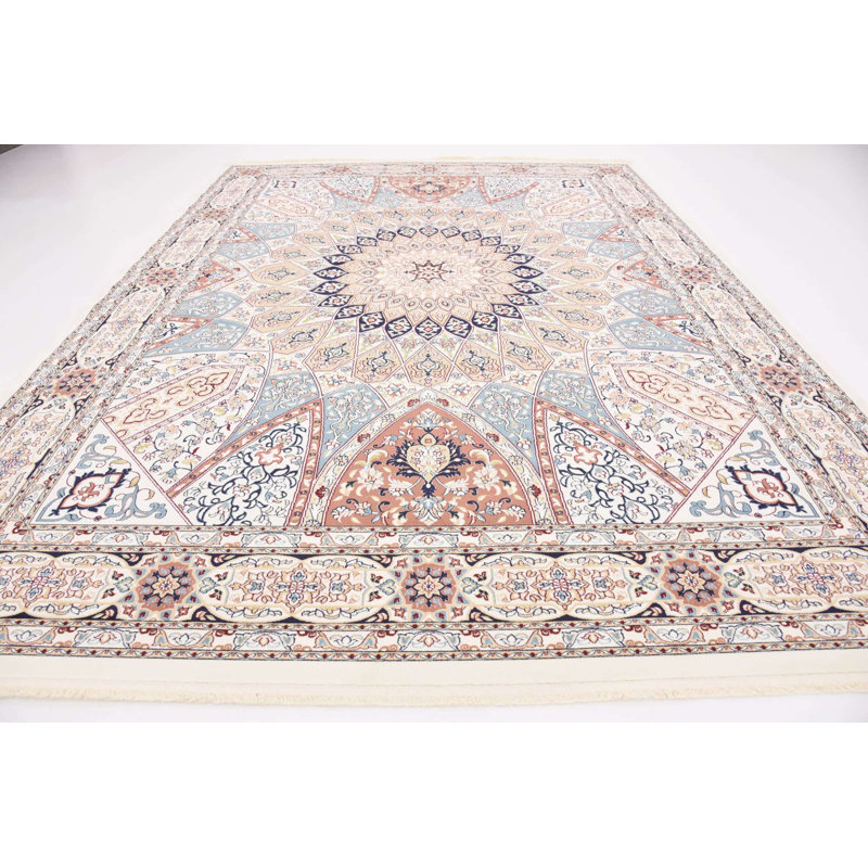 Tapis bleu Jackson Jackson, Rectangle 3 pi 1 po x 5 pi 3 po, Ivory