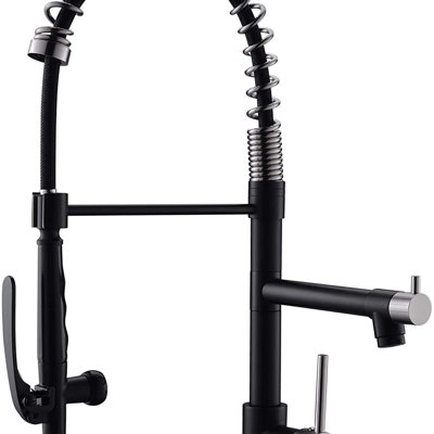 Commercial Kitchen Faucet Pull Down Sprayer And Nickel,Single Handle Kitchen Sink Faucet