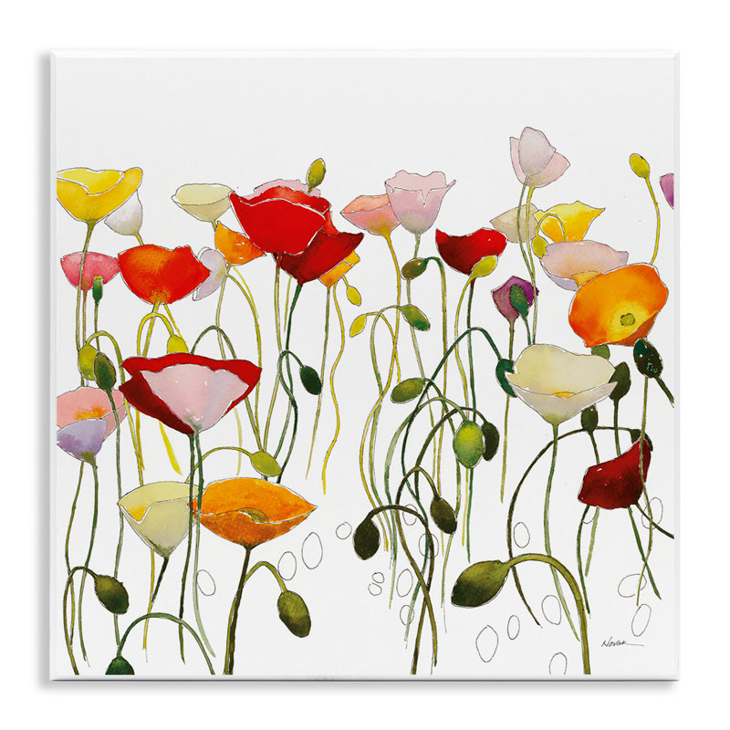 «Modern Poppies Abstraction», art par Shirley Novak
