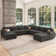 Anureet Oversized Modular Corner Sectional U Shaped Sectional Sofa With Storage Ottman