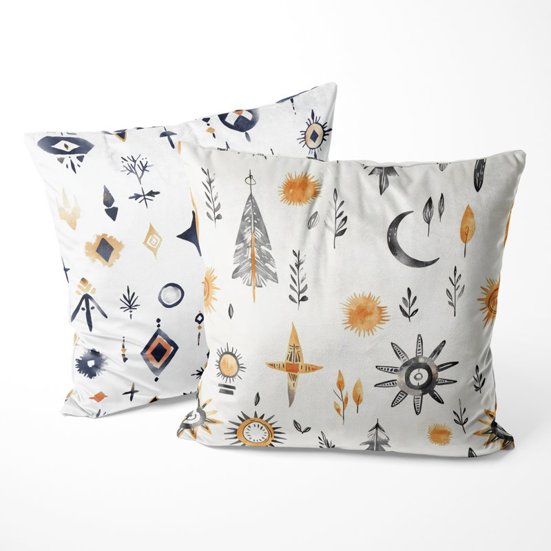 Coussin décoratif Boho - Tribal Boho, H 16 po x l 16 po