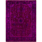 Overdyed One-of-a-Kind 9' 4" X 12' 4" Hand Knotted Area Rug