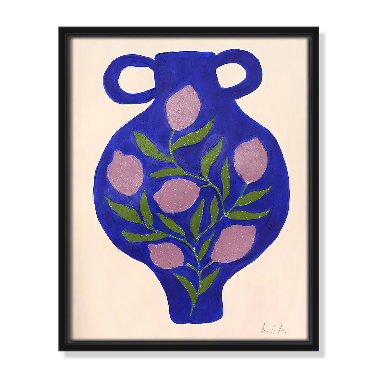 Vase No. 03 Print by Camilla Bergqvist, Black, 15.5" H x 12.5" W