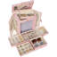 Grand organisateur de boîte à bijoux en cuir avec miroir - Étui de rangement multicouche pour bagues, colliers, boucles d'oreilles, bracelets et plus - Conception durable avec tiroirs coulissants et armoires cachées-364701423-364701416