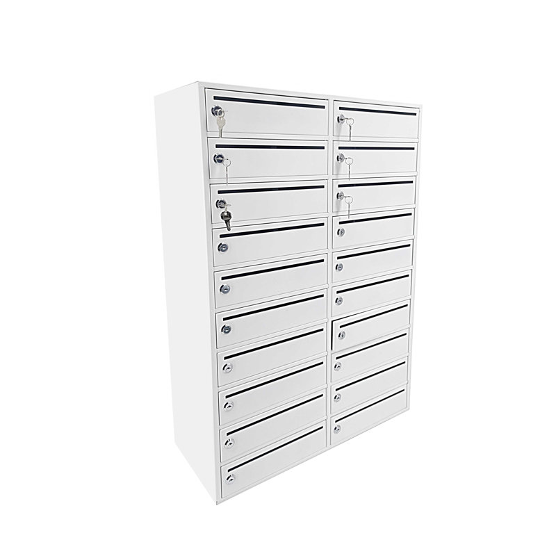 Armoire de rangement à 20 emplacements pour casiers pour téléphone portable avec fente de 10 po
