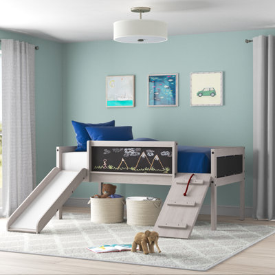 Twin Solid Wood Platform Loft Bed by Donco Kids by Donco Kids