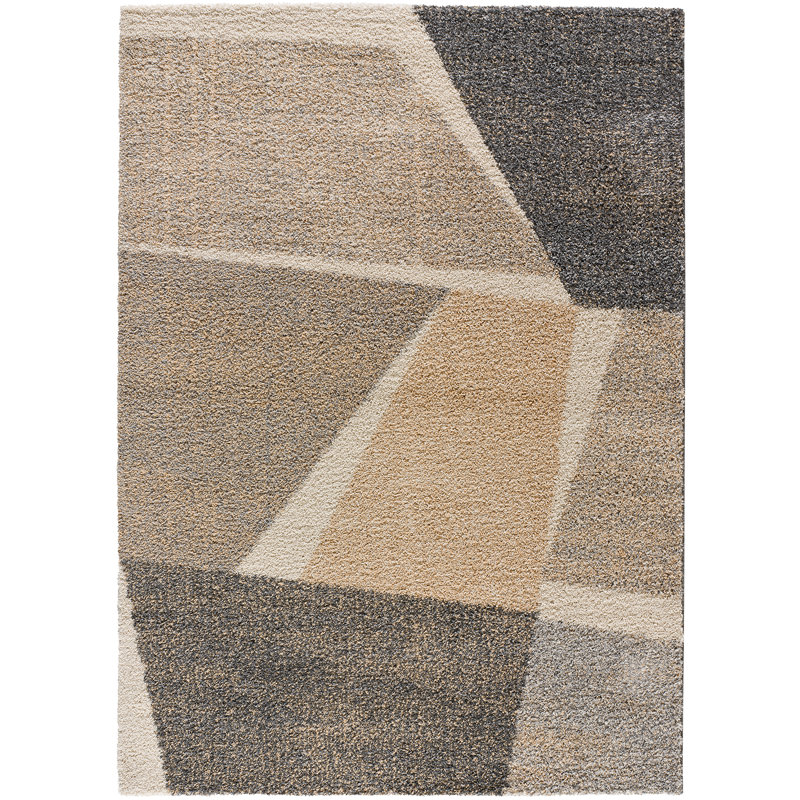 Ramet Rectangle Geometric Berber Area Rug, Rectangle 133 x 190cm