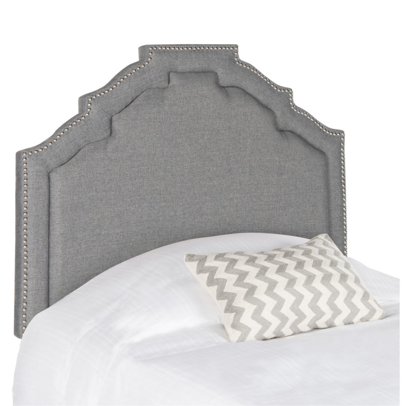 Upholstered Headboard, Twin, Linen Gray