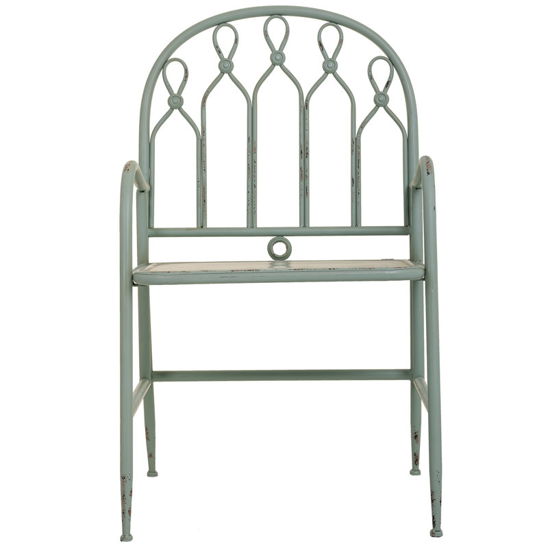 Laurena 45cm H Slat Back Stacking Side Chair in Black, Green