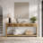 70.9 Inch Wood Console Table Long Sofa Table with 3 Drawers-1395109303