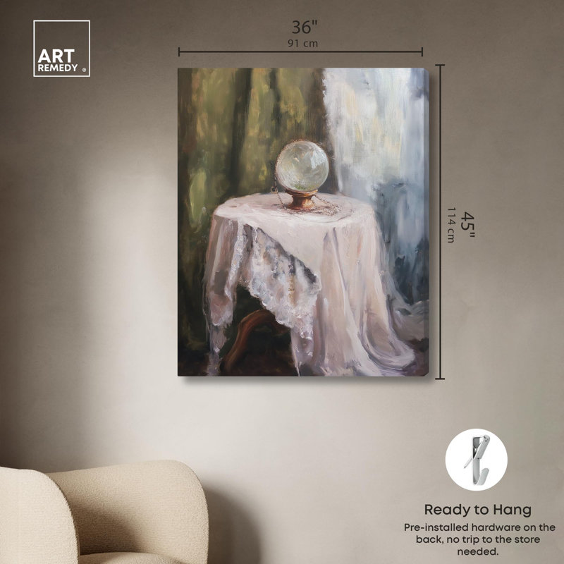 «Sphere of Secrets II», reproductions d'art sur toile par Art Remedy, H 45 po x l 36 po, Toile tendue
