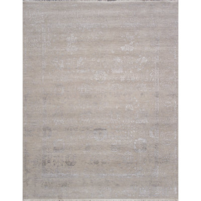 Transitional Silver/Gray Area Rug