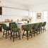 Tabouret de bar 360 ° avec structure en bois massif