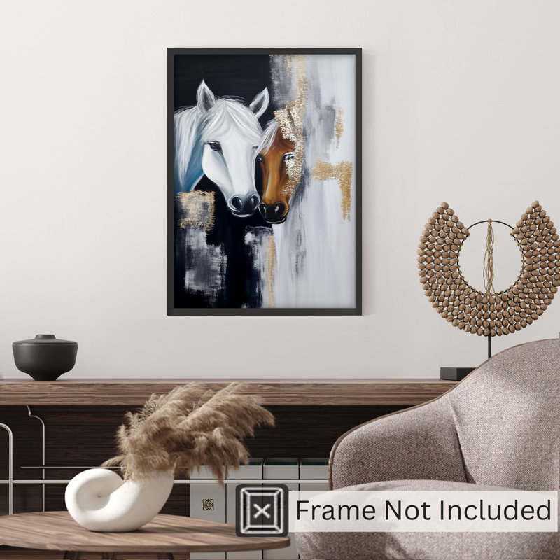 «Animals Best Friends Forever Glam», reproduction d'art non encadrée, H 14 po x l 11 po