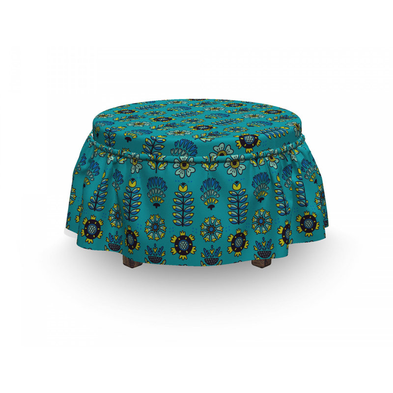 Housse pour repose-pieds botanique element