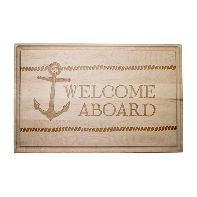 Welcome Aboard Cutting Board