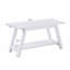 Banc en bois massif avec tablette, 36,10 po de long
