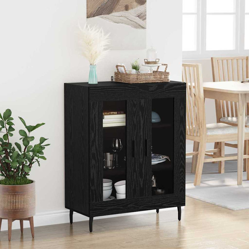 Sideboard Accent Chest, Black Oak