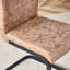 Chaises confortables pour 8 personnes en tissu brun, moderne avec table et 8 chaises à la fois simples et tendance-1638497471